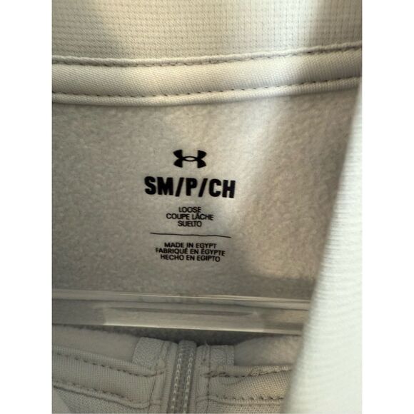 Under Armour Men's Armour Fleece® ¼ Zip Light Gray Mens Small - Picture 2 of 6